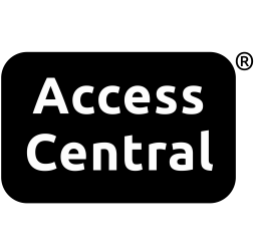 Access Central words in rectangle shape